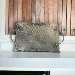 سینی پذیرایی نقره‌ای رزینی - Image 2