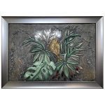 تابلو پرنده نقش‌برجسته آینه‌کاری رزینی