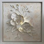 تابلو  گل برجسته همراه با نورپردازی(گچبری‌مدرن)