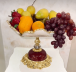 میوه خوری رزینی با پایه‌ سرامیکی قرمز