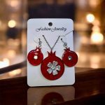 ست گردنبند گوشواره یلدایی❤️😍 - Image 3