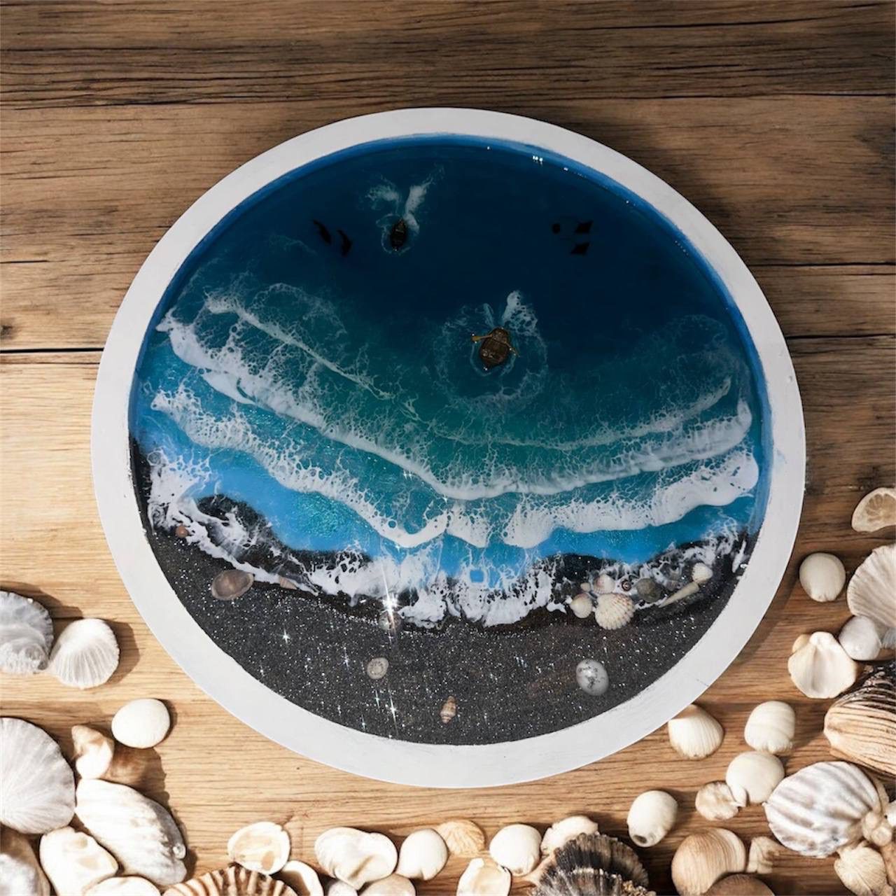 IMG_9236 تابلو دریا برجسته🐚🐬⛵️ - Image 1